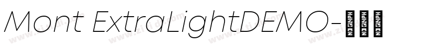 Mont ExtraLightDEMO字体转换 Mont ExtraLightDEMO字体转换
